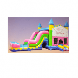 15' Princess Castle (Wet or Dry with Pool) Waterslide